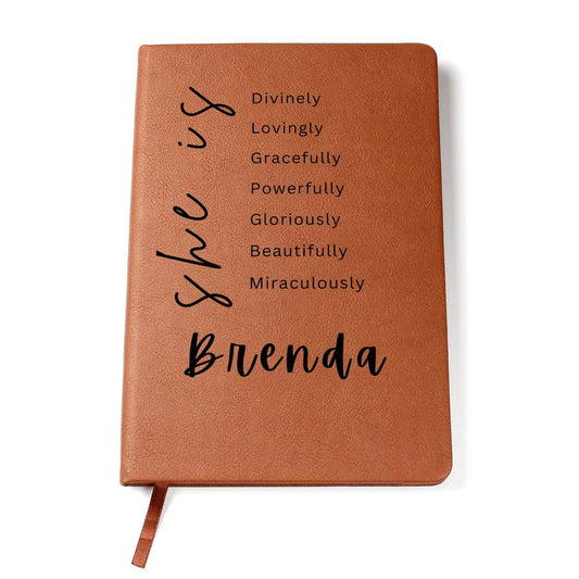 Personalized Name She Is Journal