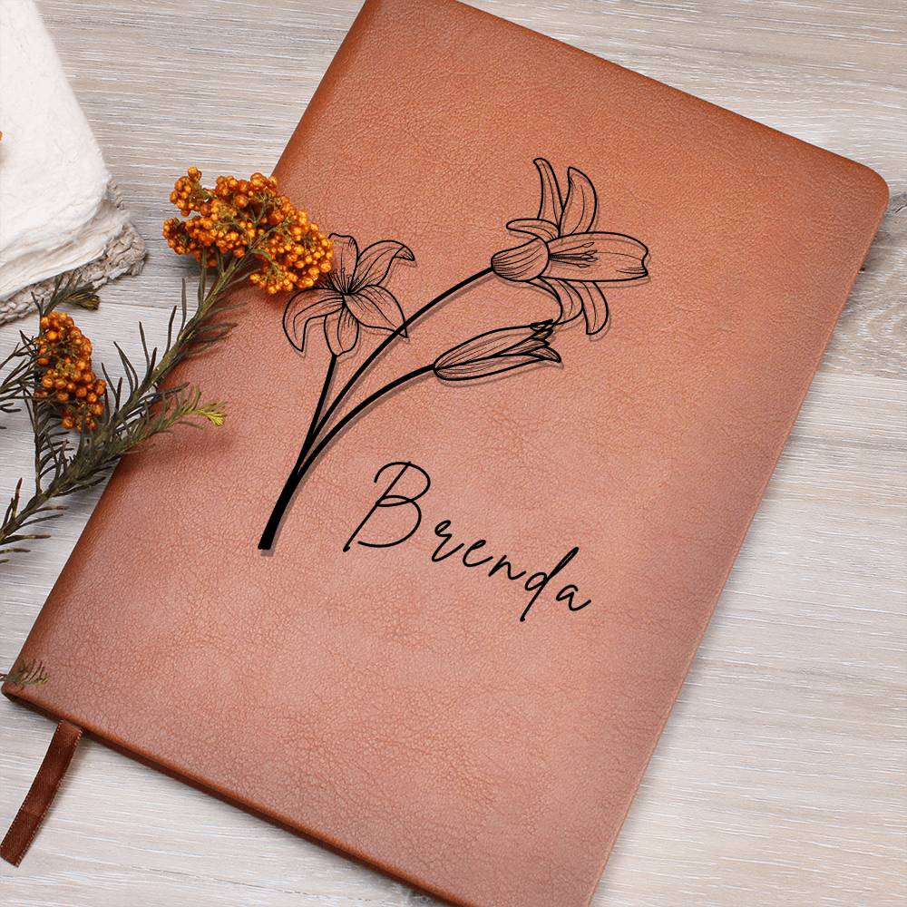 Personalized Flower Name Journal