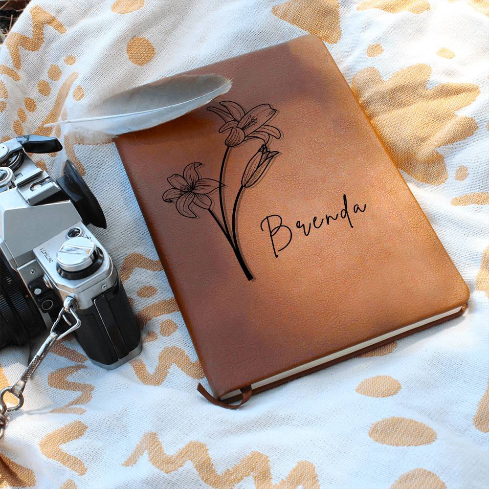 Personalized Flower Name Journal